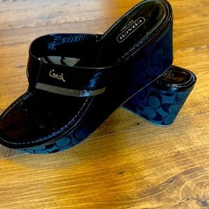 Coach wedge sandals
